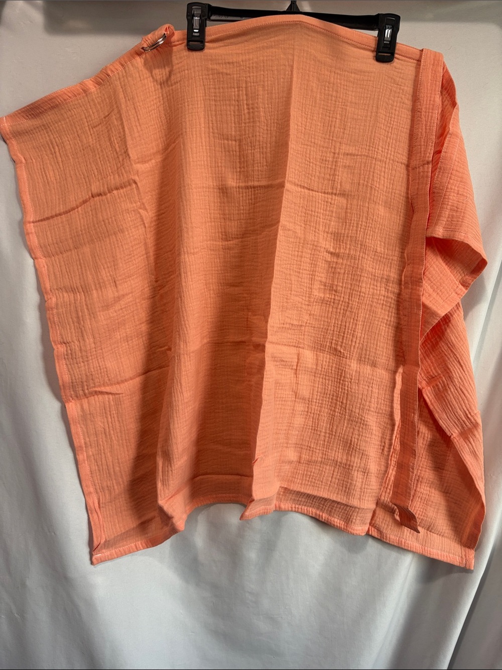 Lightweight Peach Nursing Muslin Cover-Up